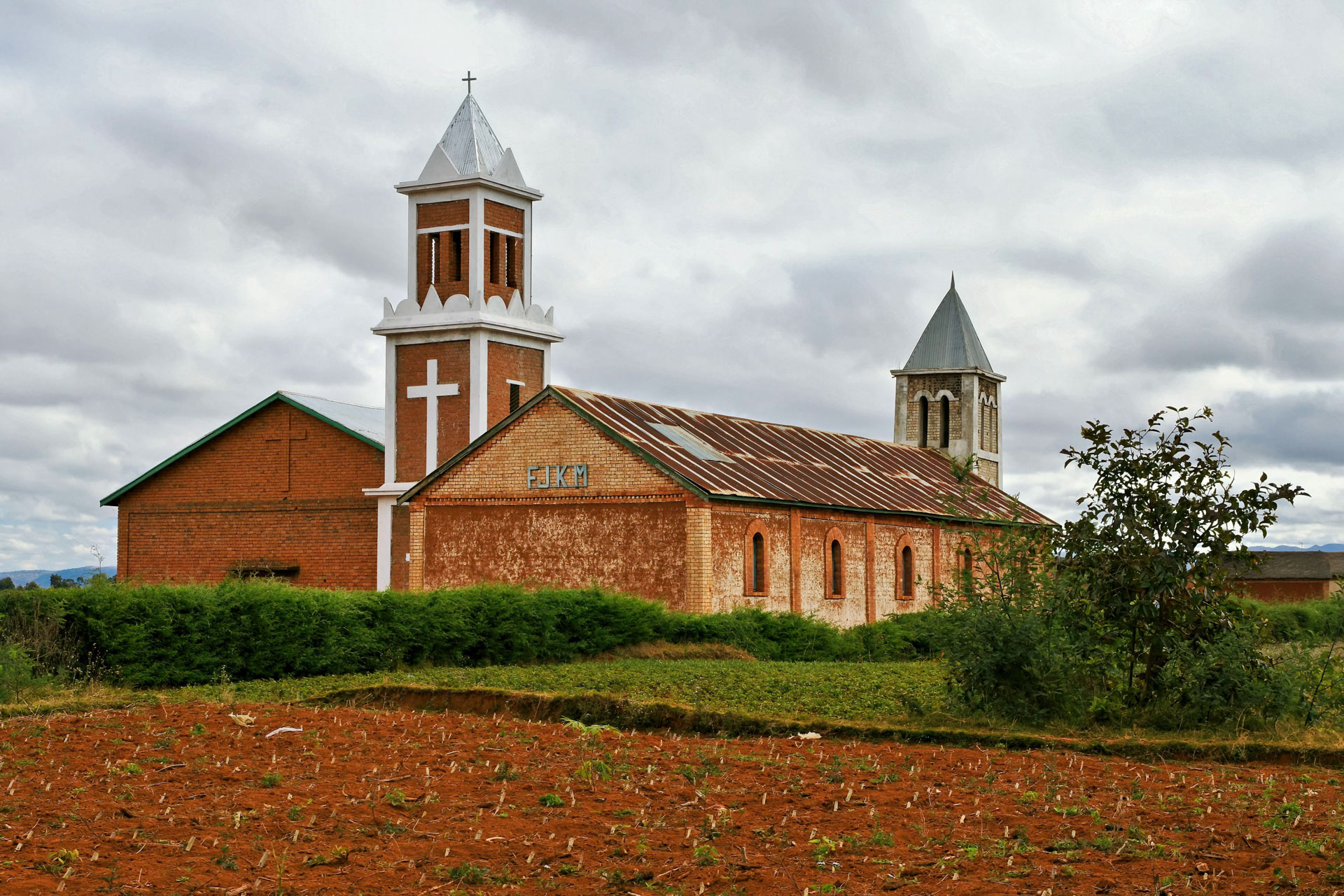 Christliche Kirche am Weg nach Antsirabe
